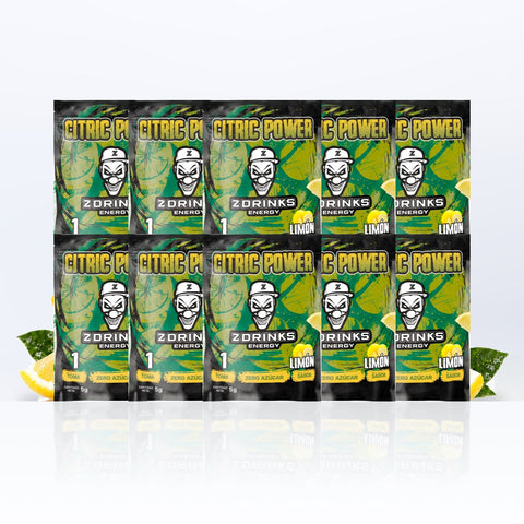 Pack de 10 muestras Citric Power, sabor Limón, sin título añadido