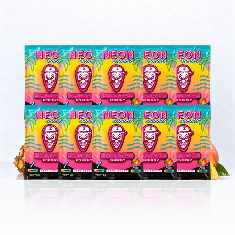 Pack de 10 muestras Neon Summer, mango piña