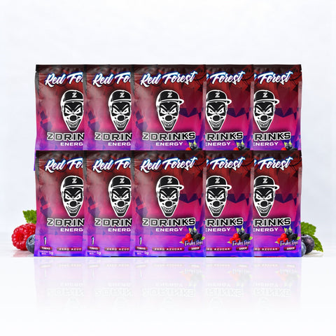 Pack de 10 muestras Red Forest, sabor Frutos rojos, sin título añadido