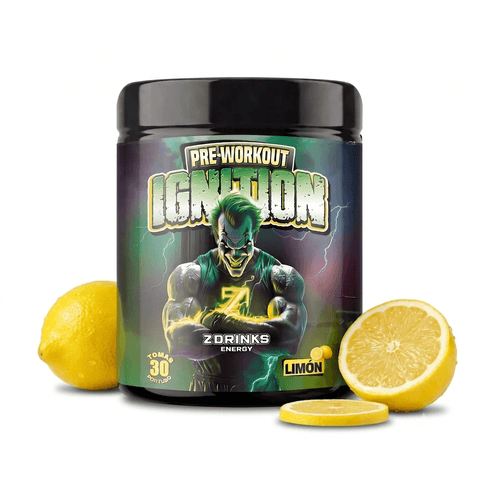 Bote de 450 g de Ignition sabor limón