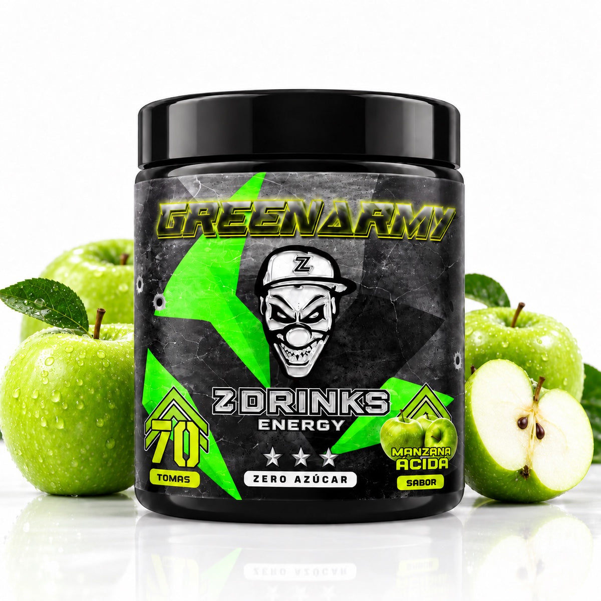 Z Drinks Energy Green Army manzana ácida — imagen 2 de 8