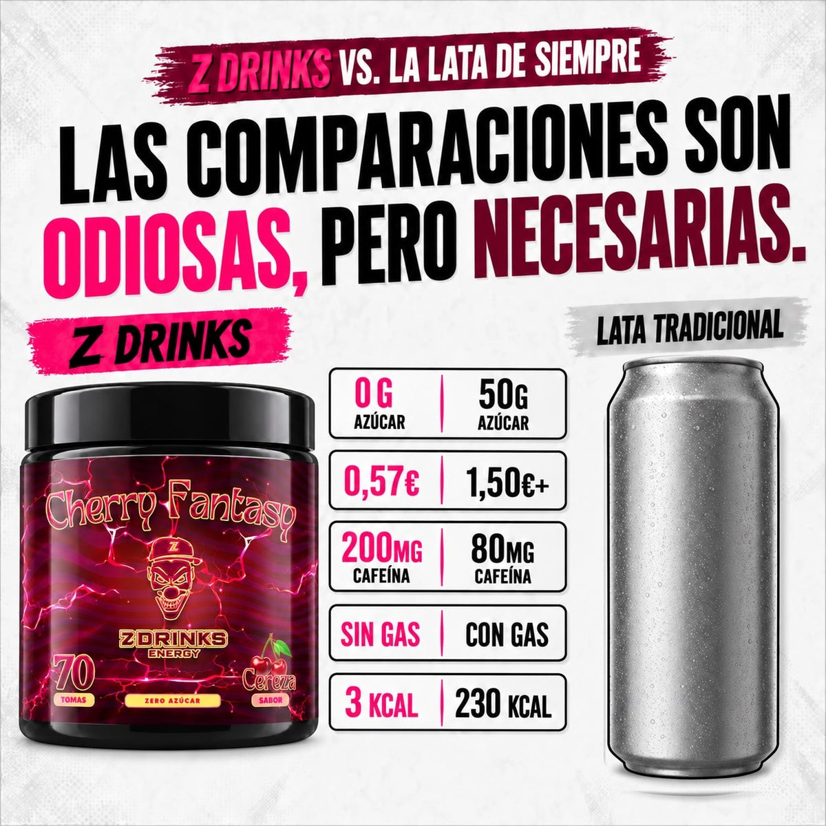 Z Drinks Energy Cherry Fantasy - imagen 4