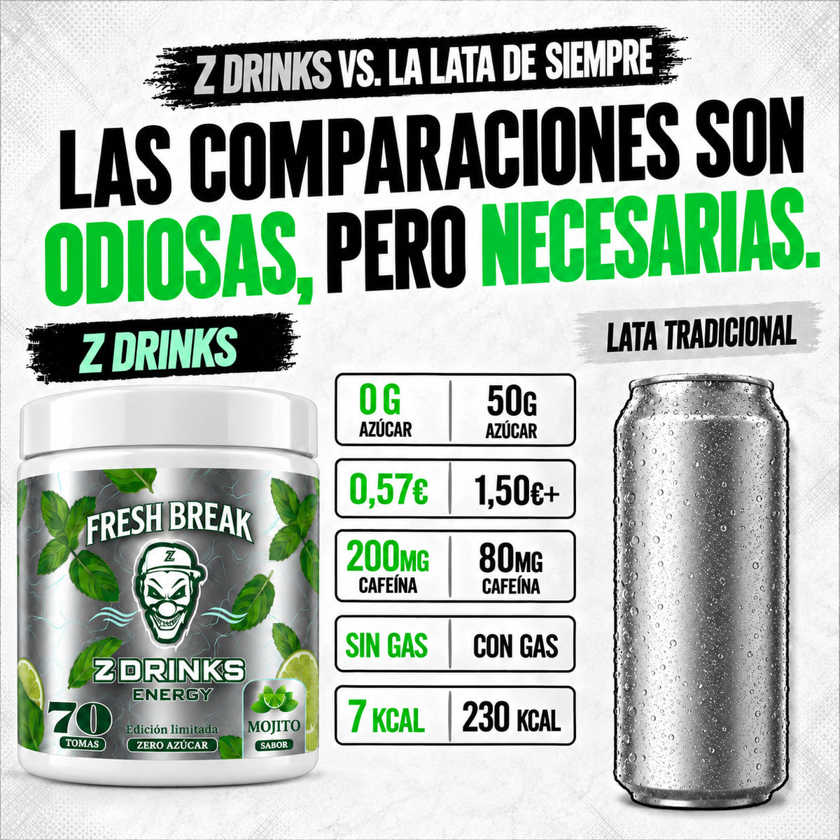 Z Drinks Energy Fresh Break sabor mojito - imagen 04 de 8