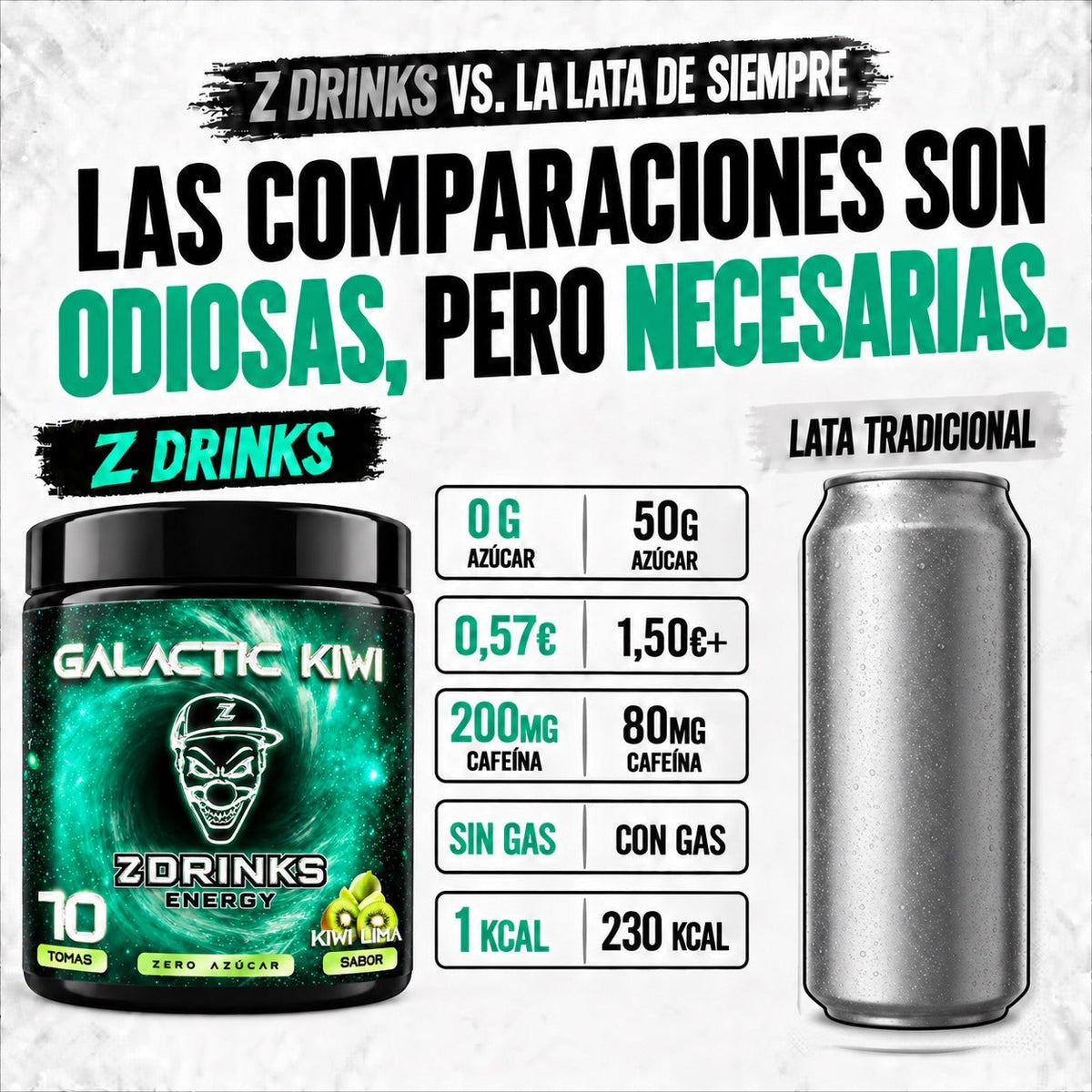 Z Drinks Energy Galactic Kiwi - imagen 4