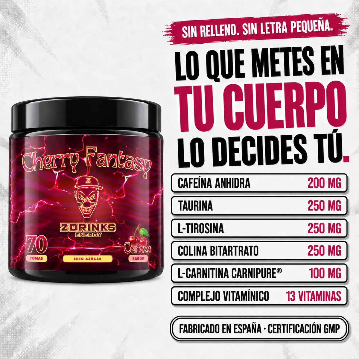 Z Drinks Energy Cherry Fantasy - imagen 5