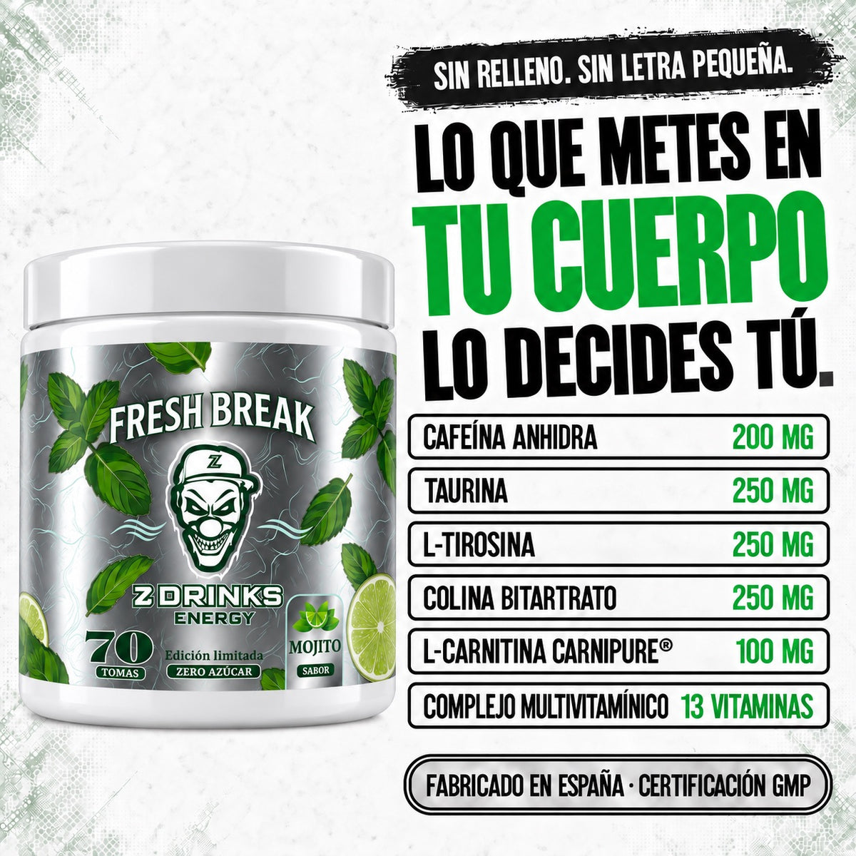 Z Drinks Energy Fresh Break sabor mojito - imagen 5 de 8