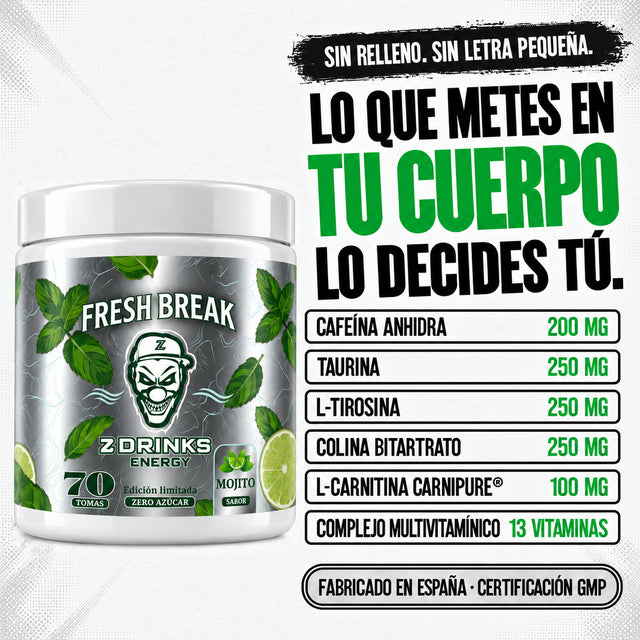 Z Drinks Energy Fresh Break sabor mojito - imagen 05 de 8