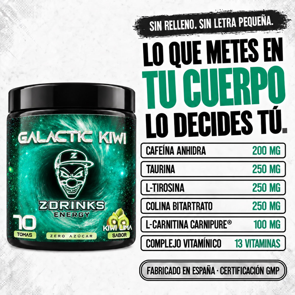 Z Drinks Energy Galactic Kiwi - imagen 5