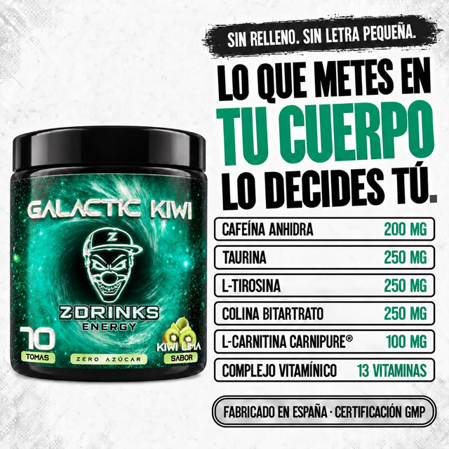 Z Drinks Energy Galactic Kiwi - imagen 5
