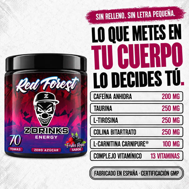 Z Drinks Energy Red Forest (frutos rojos) — imagen 5 de la serie