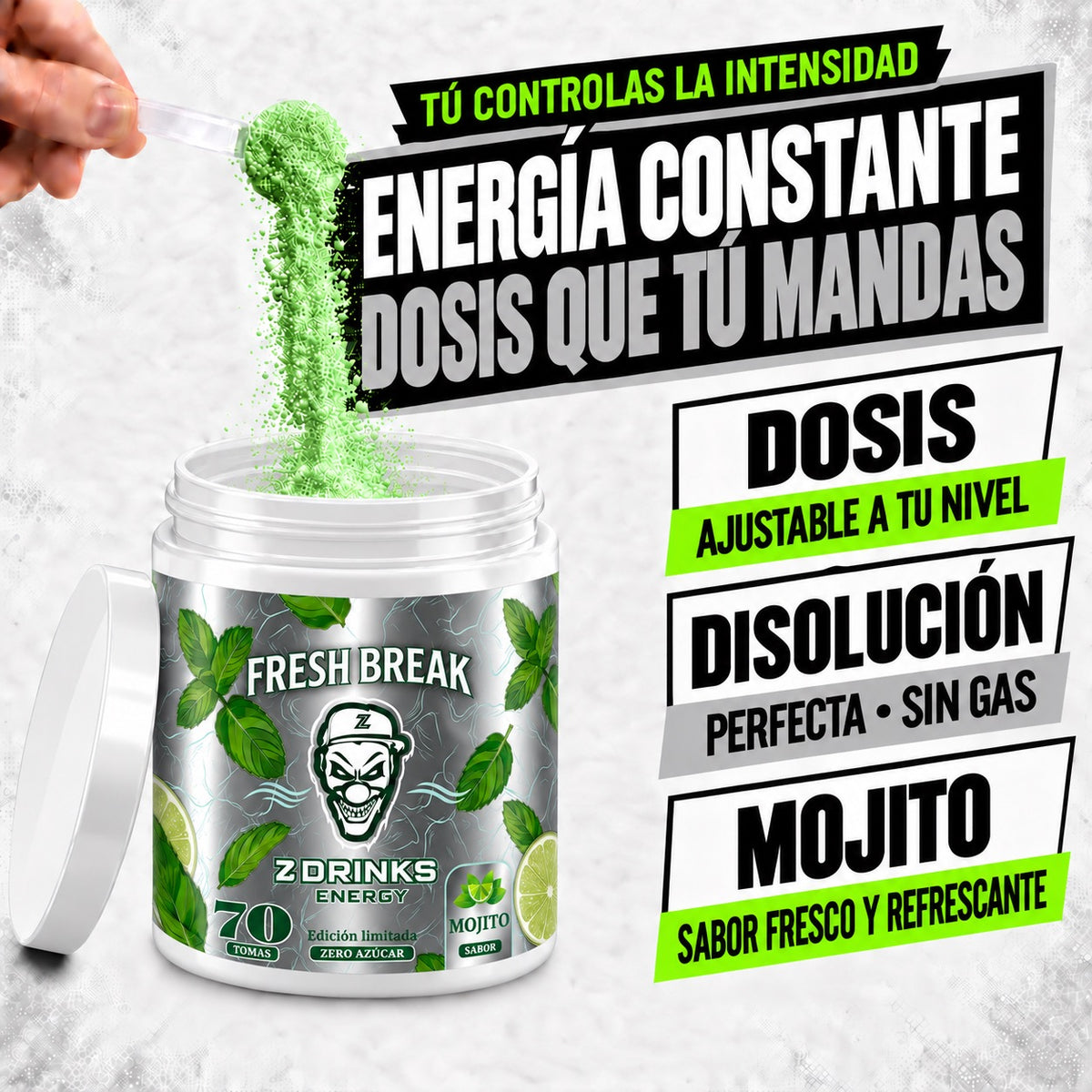 Z Drinks Energy Fresh Break sabor mojito - imagen 6 de 8