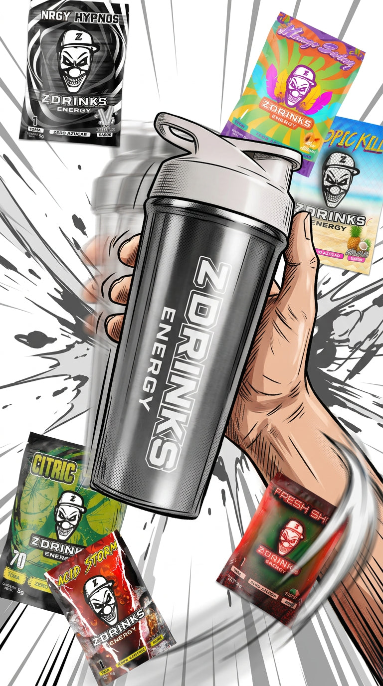 Imagen de marca Z Drinks, bebidas energéticas en polvo
