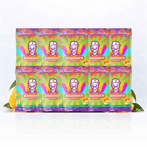 Pack de 10 muestras Mango Swing, sabor Melocotón mango, sin título añadido