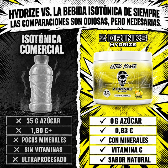Imagen de marca Z Drinks, bebidas energéticas en polvo