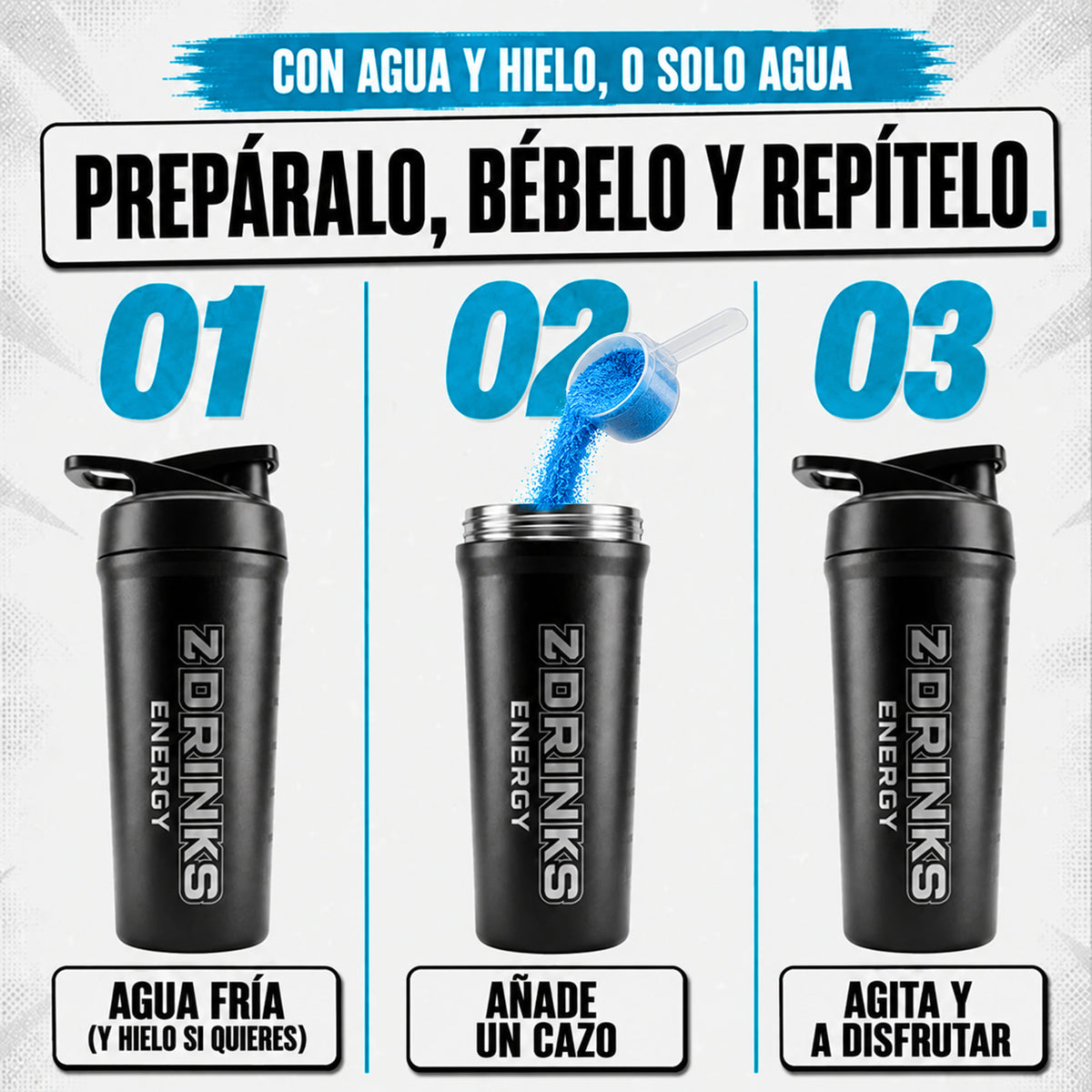 Blue Hurricane (arándanos): preparación en tres pasos