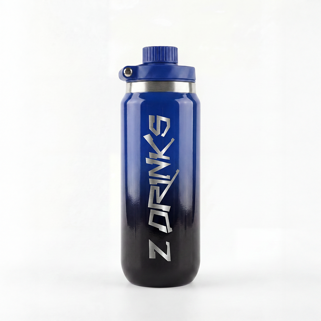 Botella térmica Z Drinks Pulse — acero inoxidable 600 ml, mantiene frío o calor hasta 12 horas / Z Drinks Pulse thermal bottle — 600 ml stainless steel, keeps drinks cold or hot for up to 12 hours