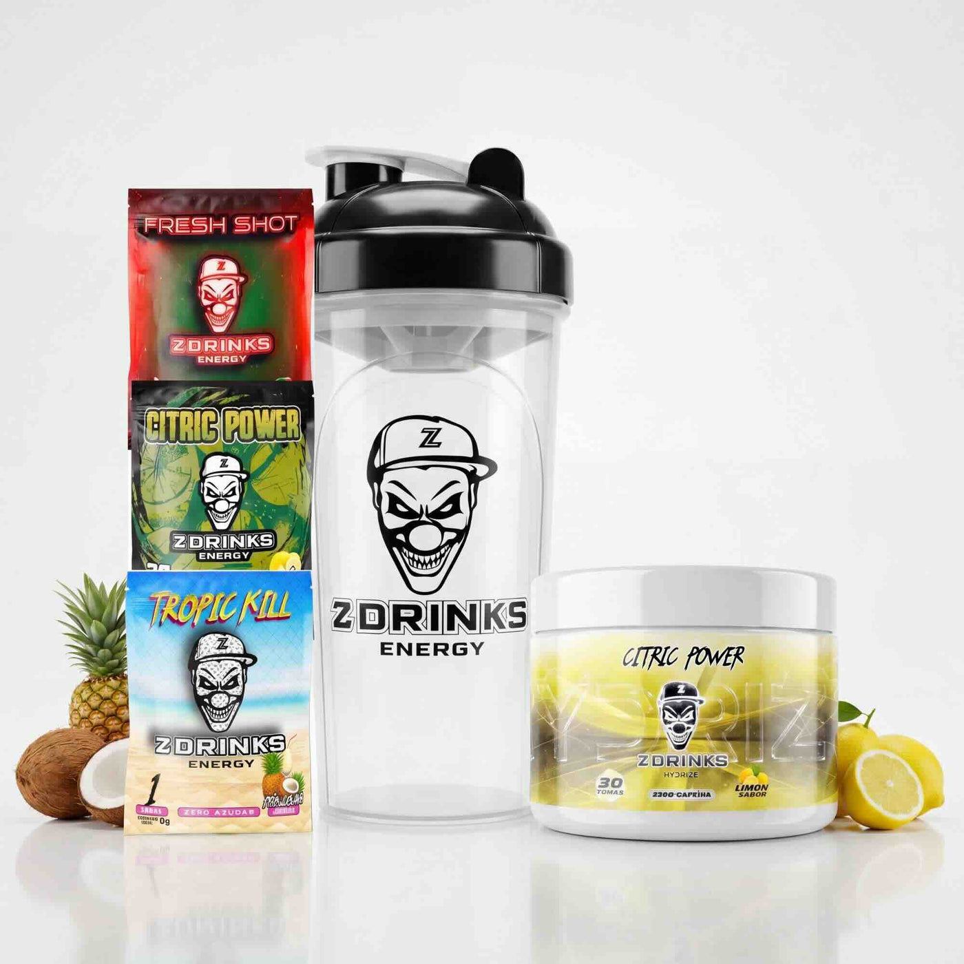 Pack Curtido Z Drinks Energy 33 bebidas — prueba varios sabores al mejor precio por toma / Z Drinks Energy Curtido Pack 33 drinks — try multiple flavors at the best price per serving