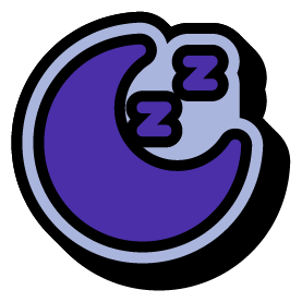 Icono sueño Z Drinks Reset — descanso reparador sin dependencia, tono Reset / Z Drinks Reset sleep icon — restful sleep without dependency, Reset tone