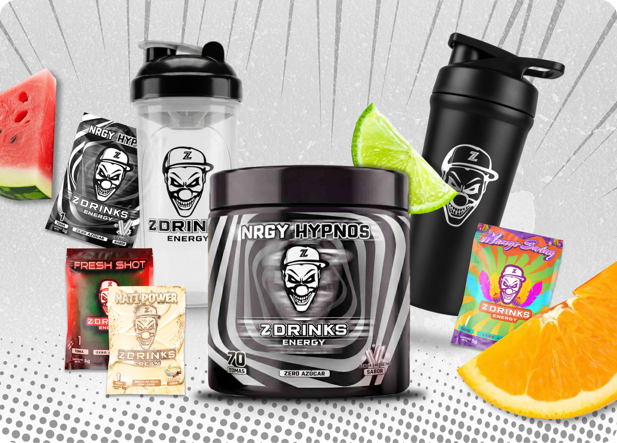Imagen de marca Z Drinks, bebidas energéticas en polvo