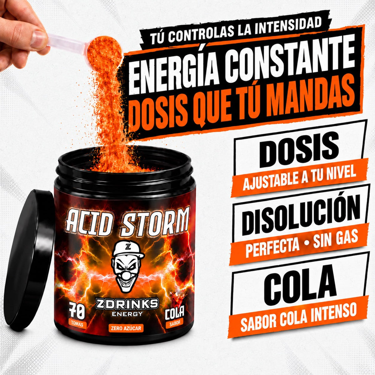 Acid Storm (Cola) — dosis y sabor