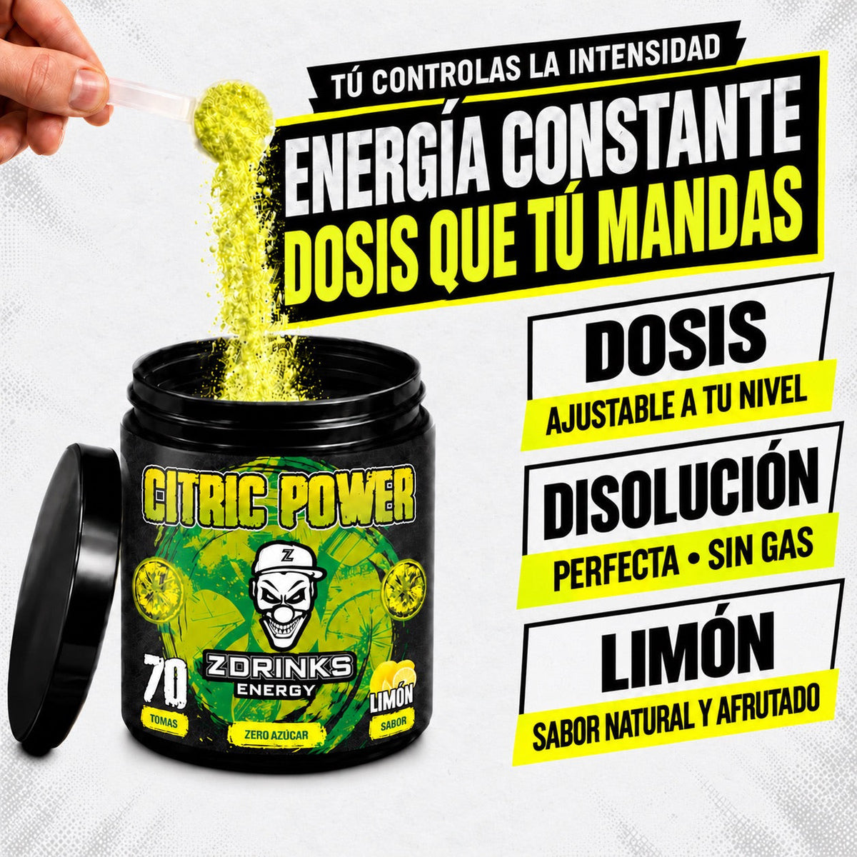 Citric Power (Limón) — dosis y sabor