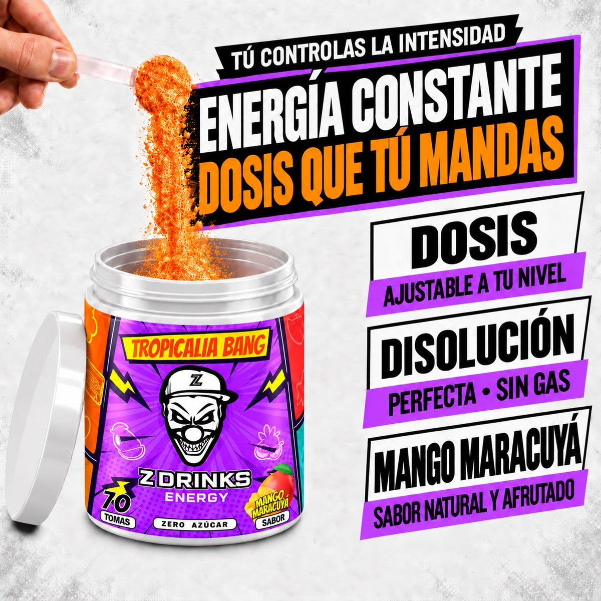 Tropicalia Bang (Mango maracuyá) — dosis y sabor