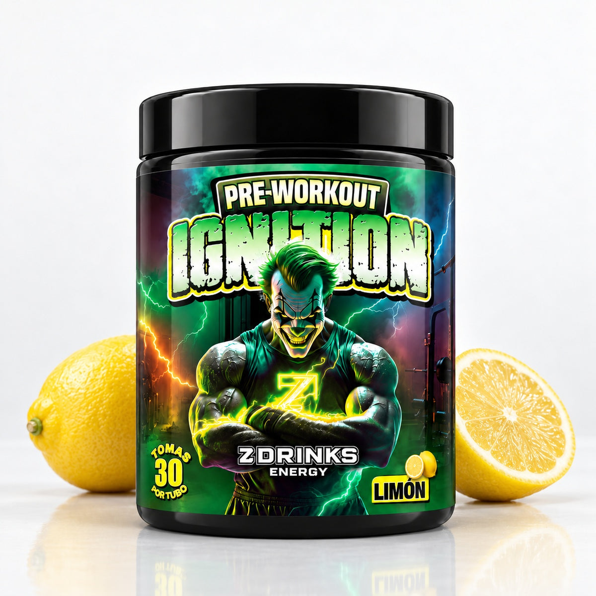 Bote de preentreno Ignition sabor limón de 450 g