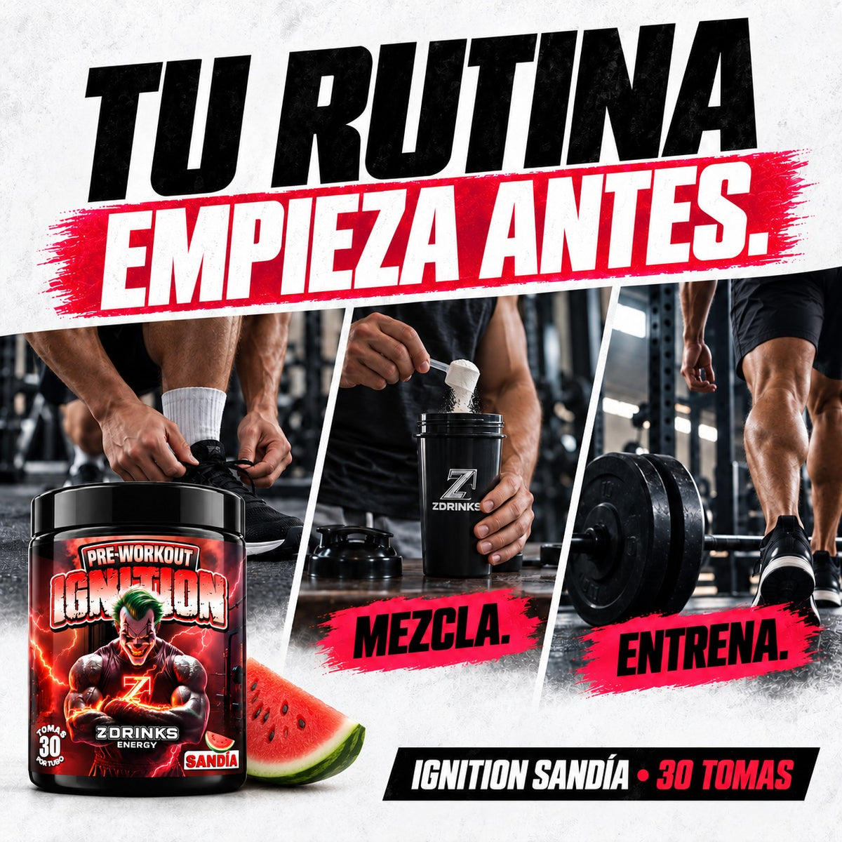Ignition Sandía: preentreno para tomar antes de entrenar