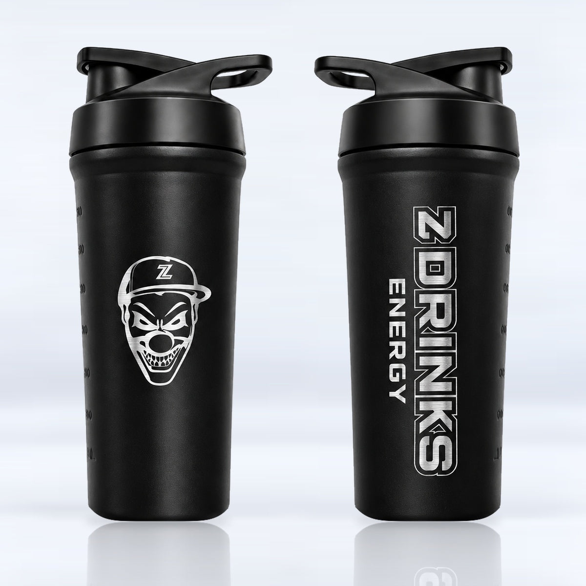 INOX Black 2.0 de 600 ml: vista frontal y trasera