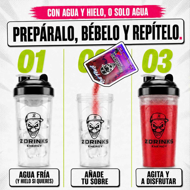 10 sabores + shaker. Pruébalos todos, quédate con tu favorito