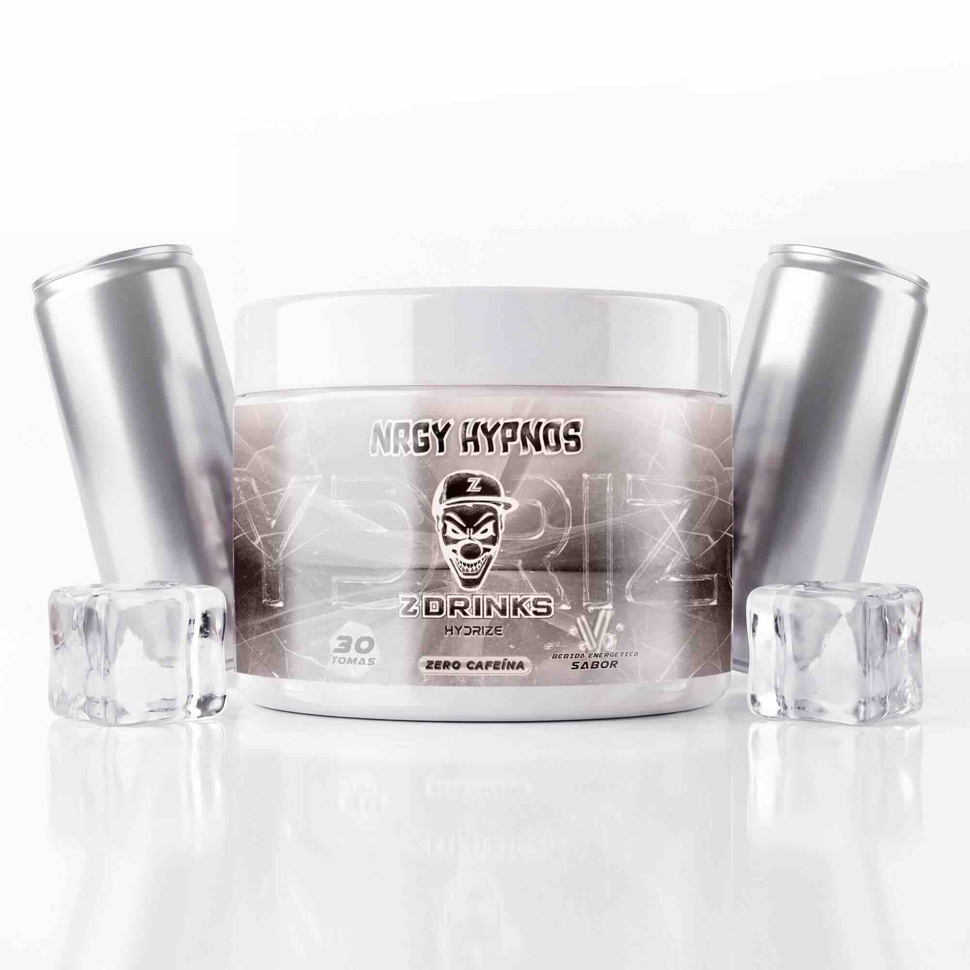 Z Drinks Hydrize NRGY Hypnos sabor energética clásica — bebida isotónica en polvo sin cafeína, 30 tomas, electrolitos / Z Drinks Hydrize NRGY Hypnos energy flavor — caffeine-free isotonic drink powder, 30 servings, electrolytes