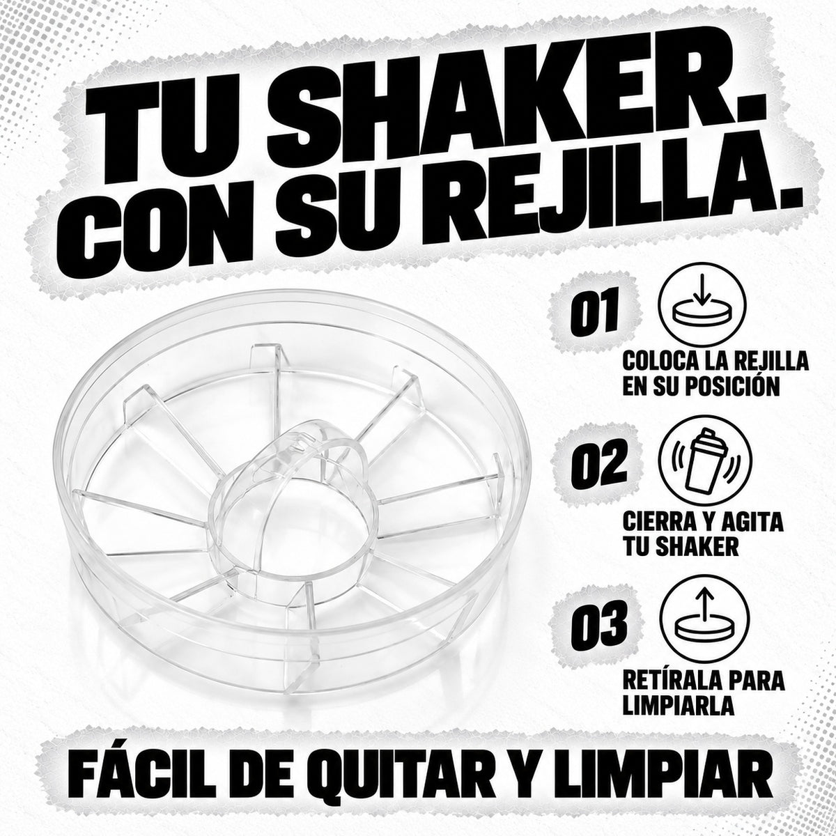 Rejilla shaker Z Drinks: modo de uso