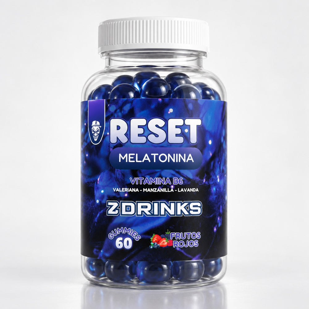 Z Drinks Reset: bote de 60 gominolas, sabor frutas del bosque.