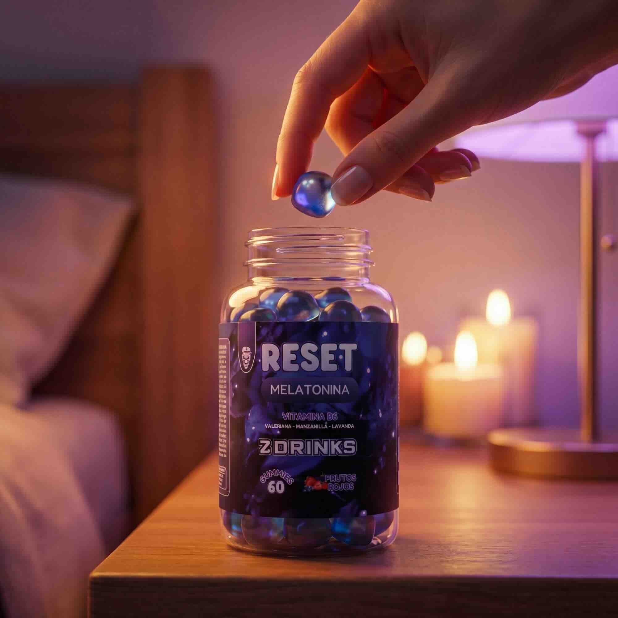 Z Drinks Reset 1 toma al día — instrucciones de uso, 1 gominola antes de dormir, sin dependencia / Z Drinks Reset 1 daily serving — usage instructions, 1 gummy before sleep, no dependency