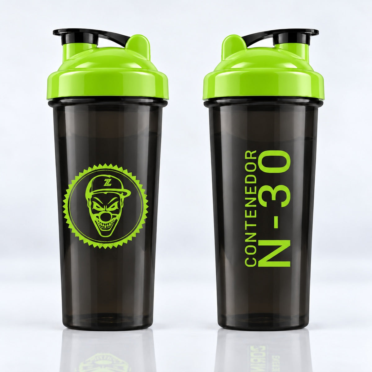 Shaker Contenedor N-30 de 700 ml — vistas delantera y trasera
